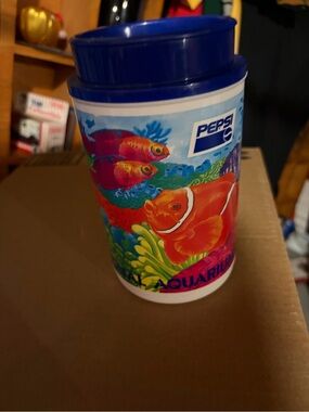 Vintage Baltimore aquarium WHIRLEY PEPSI Cola Thermos Travel Mug canteen w/ Lid
